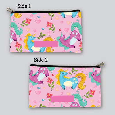 Unicorn Print Pencil Pouch