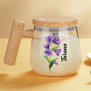 Self Stirring Glass Coffee Mug