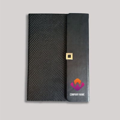 Premium Button Closure Diary - Your Logo