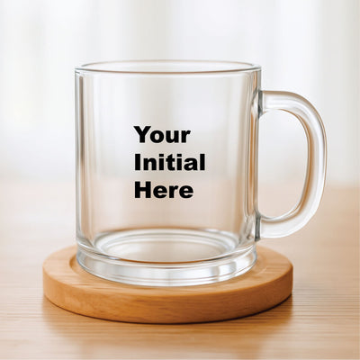 Glass Mug - Your Initial
