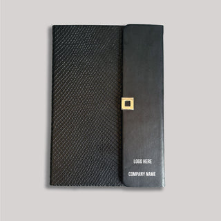 Premium Button Closure Diary - Your Logo