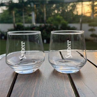 Whiskey Glass - Your Name Set of 2