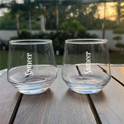 Whiskey Glass - Your Name Set of 2