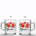 Glass Mug - Flower Print