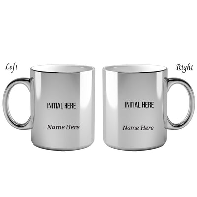 Metallic Color Coffee Mugs- Initial & Name