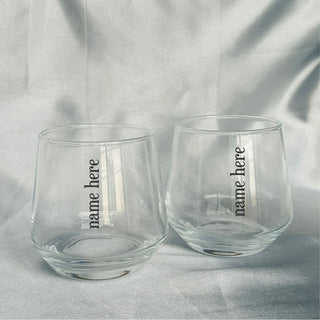 Whiskey Glass - Your Name Set of 2