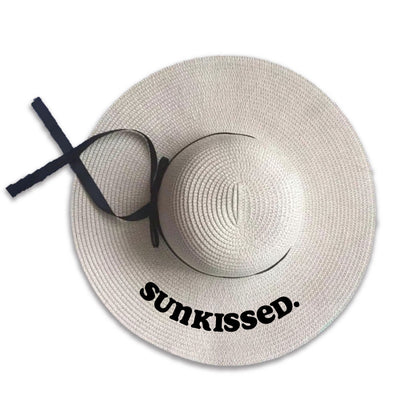 Wide Brim Beach Hat Sunkissed Name