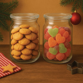 Glass Jar Set of 2- Initial