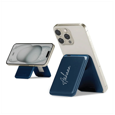 Magnetic Leatherite Phone Wallet - Personalised  Name