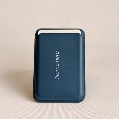 Magnetic Leatherite Phone Wallet - Personalised  Name