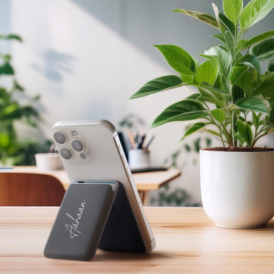 Magnetic Leatherite Phone Wallet - Personalised  Name