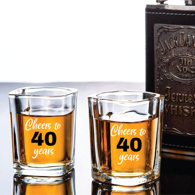 Shot Glass - Cheers to Years Set of 2