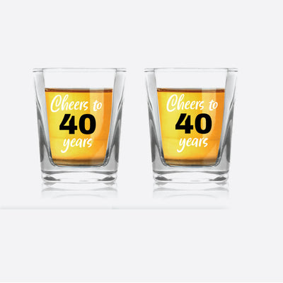Shot Glass - Cheers to Years Set of 2