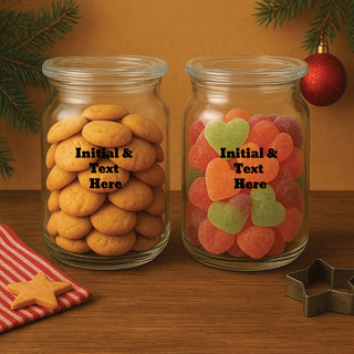 Glass Jar Set of 2- Initial