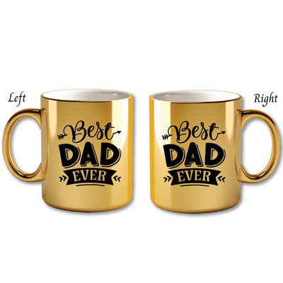 Metallic Color Coffee Mugs -Best Dad Mug