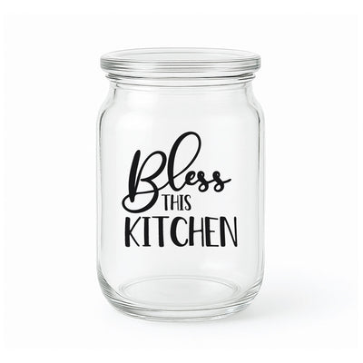 Glass Jar - Bless This Kitchen