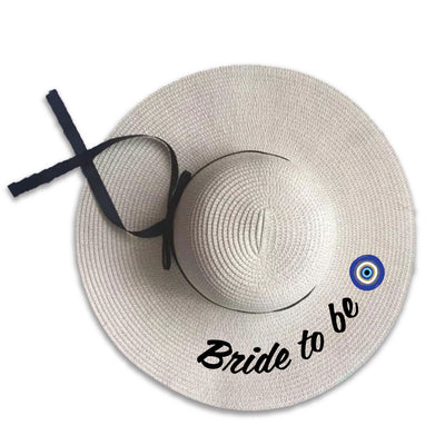 Wide Brim Beach Hat Bride To Be