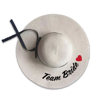 Wide Brim Beach Hat Team Bride