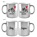 Metallic Color Coffee Mugs - Mr. & Mrs. Mugs