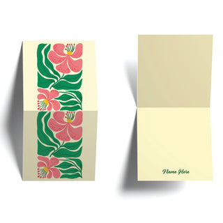 Customised Gift Tags Pink Flowers- Set of 10