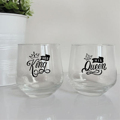 Whiskey Glass -  For Couple Set of 2