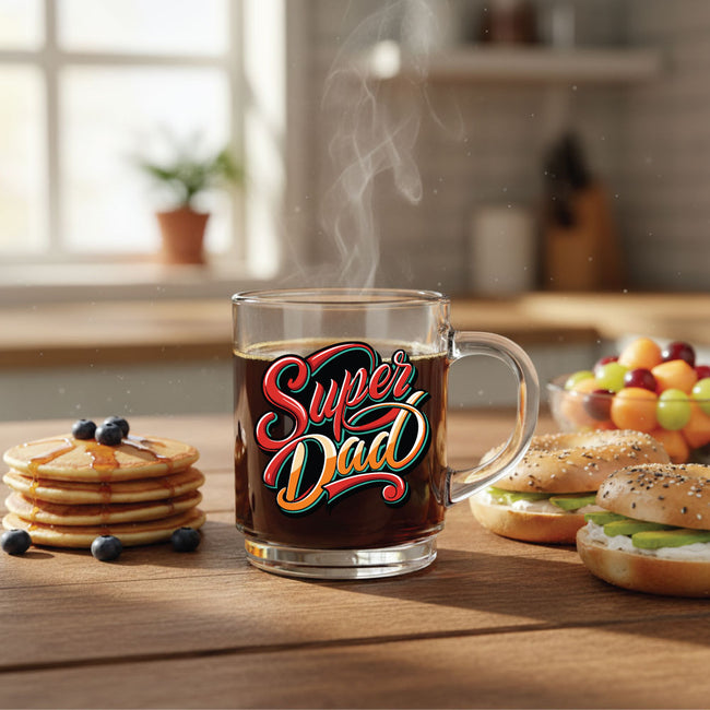 Glass Mug - Super Dad