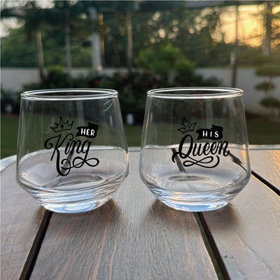 Whiskey Glass -  For Couple Set of 2