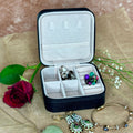 Personalized Jewellery Box (Black)- Birth Flower