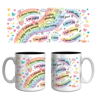Choose Happiness Affirmation Mug | Positive Mindset & Gratitude Coffee Mug