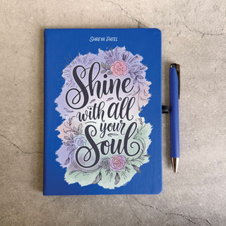 Personalised A5 Diary Gift Set-Shine With All Your Soul