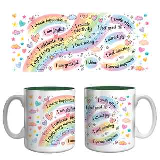 Choose Happiness Affirmation Mug | Positive Mindset & Gratitude Coffee Mug