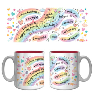 Choose Happiness Affirmation Mug | Positive Mindset & Gratitude Coffee Mug
