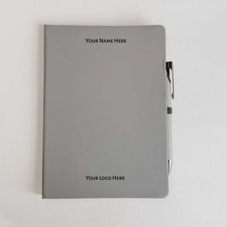 Personalized A5 Diary & Pen Gift Set with Custom Name & Logo | Premium Gift Box