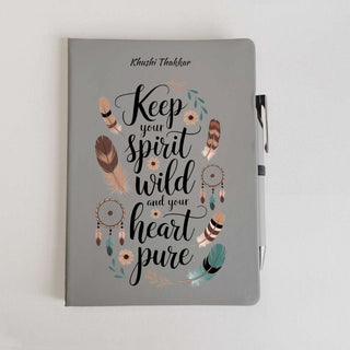 A5 Diary & Pen Gift Set-Keep Your Spirit Wild and Your Heart Pure