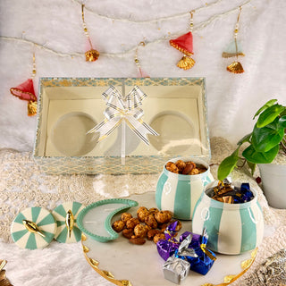 Metal Jar Hamper with Diya - GC 11