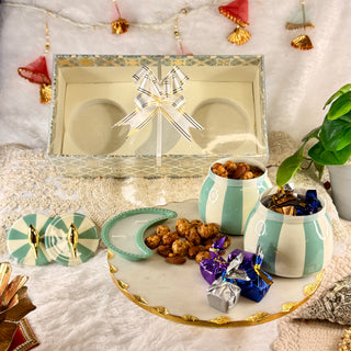 Metal Jar Hamper with Diya - GC 11