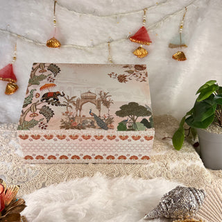 Peacock Print Hamper Box - GC 22