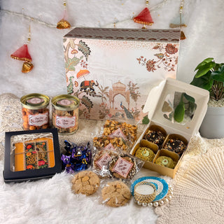 Peacock Print Hamper Box - GC 22
