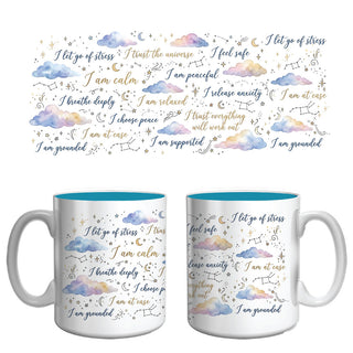 Calm & Peace Affirmation Mug | Anxiety Relief & Mindfulness Coffee Mug