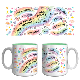 Choose Happiness Affirmation Mug | Positive Mindset & Gratitude Coffee Mug