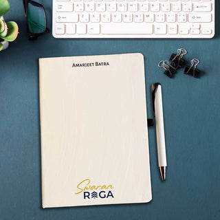 Personalized A5 Diary & Pen Gift Set with Custom Name & Logo | Premium Gift Box