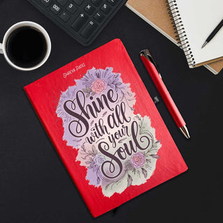 Personalised A5 Diary Gift Set-Shine With All Your Soul