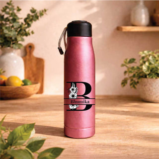 SS Water Bottle Floral Alphabet