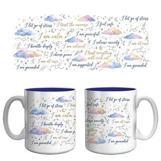 Calm & Peace Affirmation Mug | Anxiety Relief & Mindfulness Coffee Mug