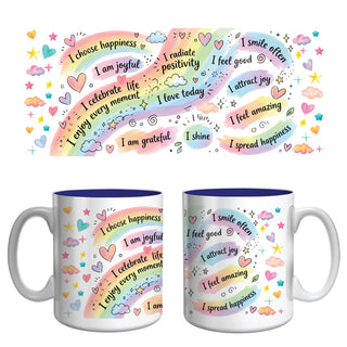 Choose Happiness Affirmation Mug | Positive Mindset & Gratitude Coffee Mug
