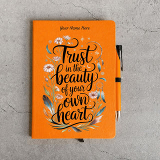 Personalized A5 Diary & Pen Gift Set-Trust in the Beauty of Your Own Heart
