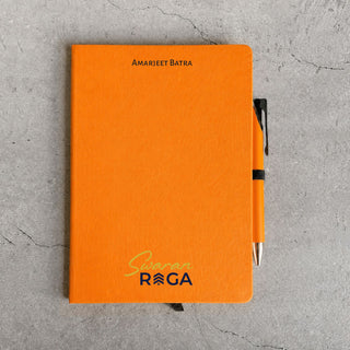 Personalized A5 Diary & Pen Gift Set with Custom Name & Logo | Premium Gift Box