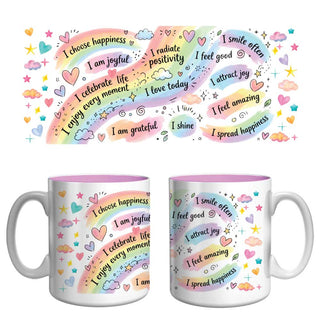 Choose Happiness Affirmation Mug | Positive Mindset & Gratitude Coffee Mug