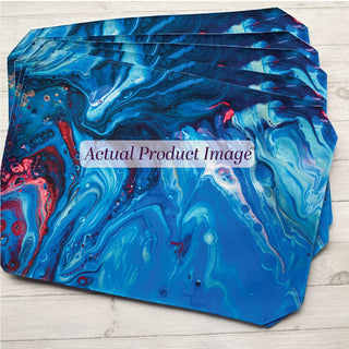 Placemats, Coaster and Trivet Set - Marble Blue