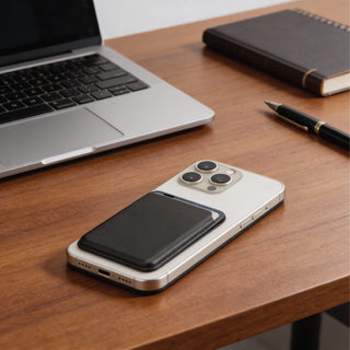 Magnetic Leatherite Phone Wallet - Teddy